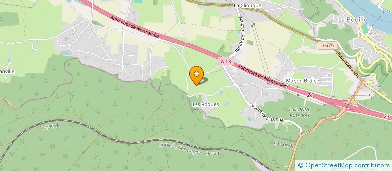 localisation de l'entreprise DE LA HAIZETTE  SAINT-OUEN-DE-THOUBERVILLE