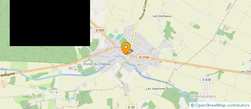 localisation de l'entreprise DE LA HALLE  LADON