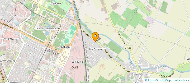 localisation de l'entreprise DE LA HALLEBARDE à SAINT-CYR-EN-VAL