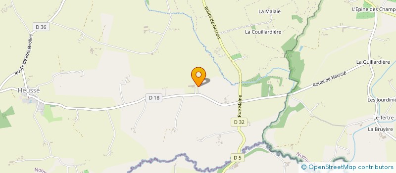 localisation de l'entreprise DE LA HAMINIERE  LE TEILLEUL