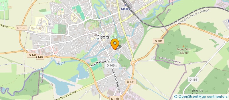 localisation de l'entreprise DE LA HAUTE BORNE à GISORS