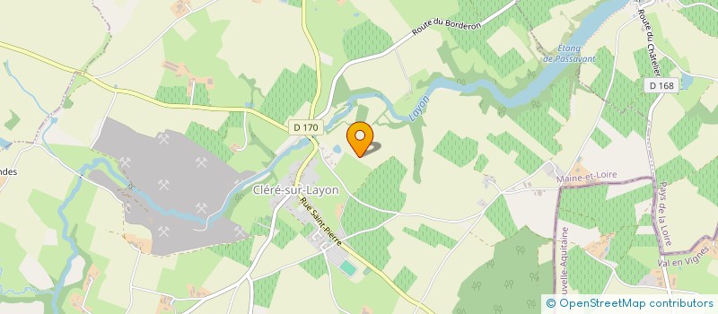 localisation de l'entreprise DE LA HAUTE COUDRAIE  CLERE-SUR-LAYON