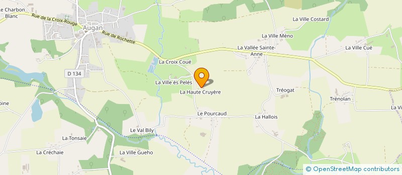 localisation de l'entreprise DE LA HAUTE CRUYERE  AUGAN