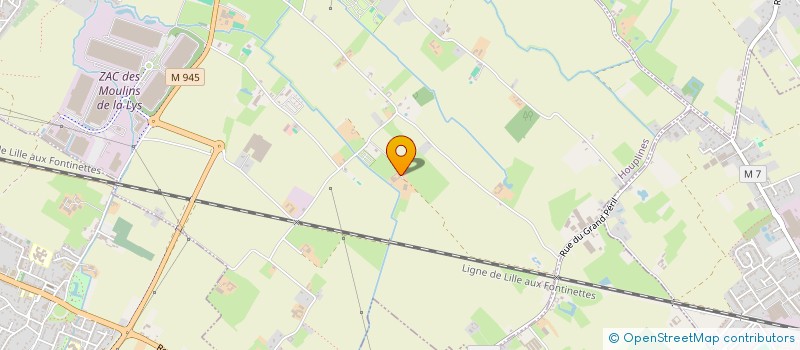 localisation de l'entreprise DE LA HAUTE PORTE  HOUPLINES