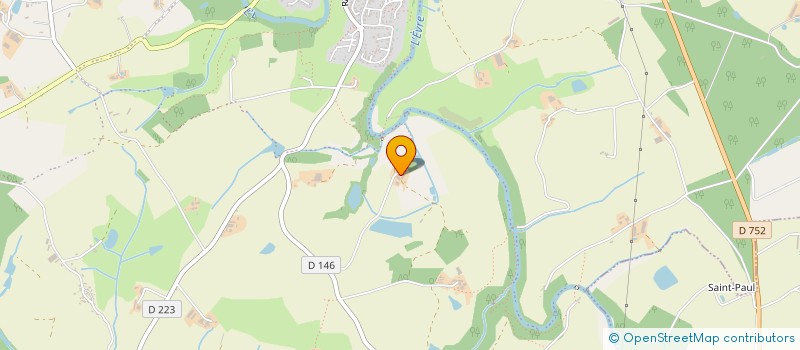 localisation de l'entreprise DE LA HAUTE ROUE  MAUGES-SUR-LOIRE