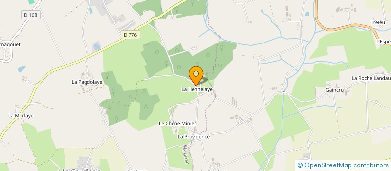 localisation de l'entreprise DE LA HENNELAYE  MISSIRIAC