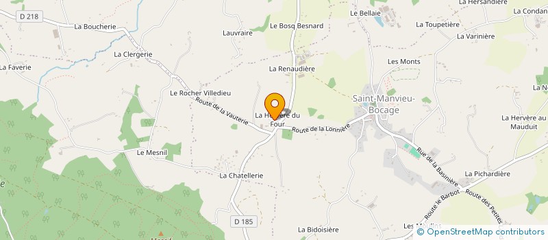 localisation de l'entreprise DE LA HERVERE  NOUES DE SIENNE