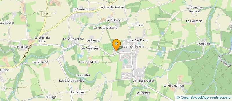 localisation de l'entreprise DE LA HOUSSAYE à SAINT-HELEN