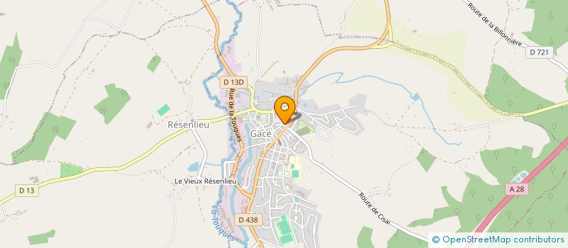 localisation de l'entreprise DE LA HOUSSAYE à GACE
