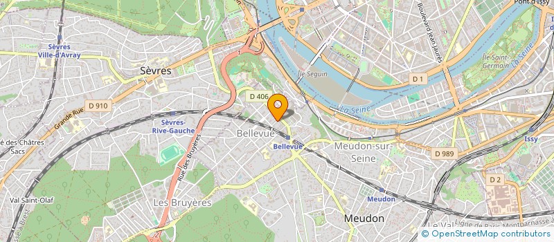 localisation de l'entreprise DE LA HOUSSE  MEUDON