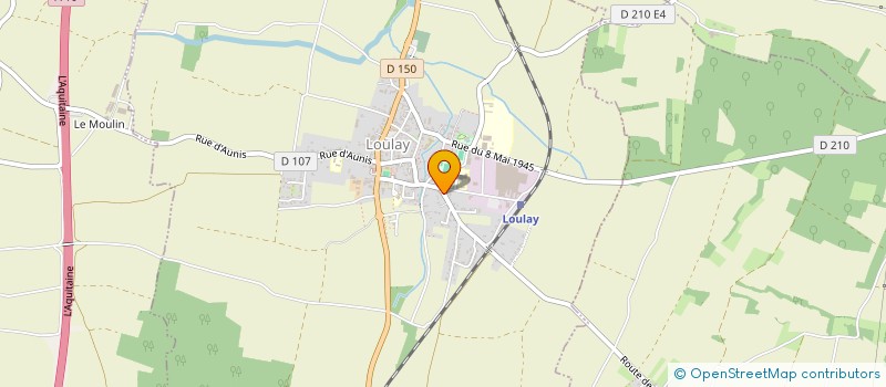 localisation de l'entreprise DE LA JARRIE  LOULAY