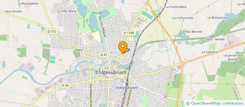 localisation de l'entreprise DE LA JAUNIERE  CHATEAUBRIANT