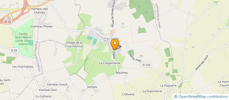 localisation de l'entreprise DE LA LANDE  DIGOSVILLE