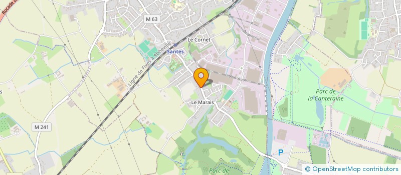 localisation de l'entreprise DE LA LATTE  SANTES