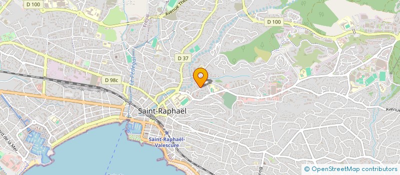 localisation de l'entreprise DE LA LAUVE  SAINT-RAPHAEL