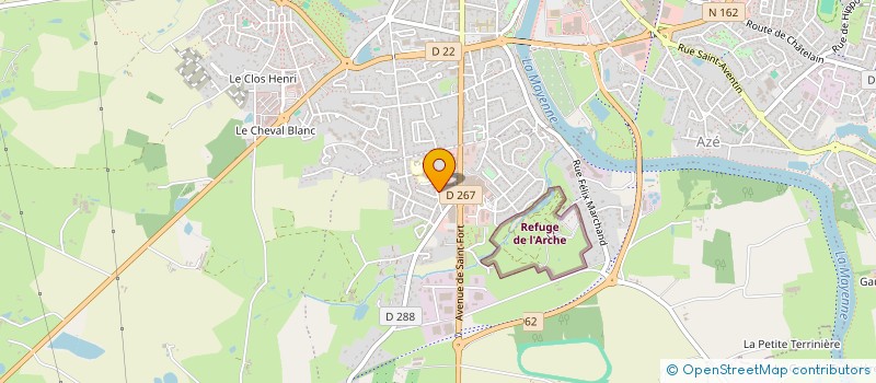 localisation de l'entreprise DE LA LIBERATION  CHATEAU-GONTIER-SUR-MAYENNE