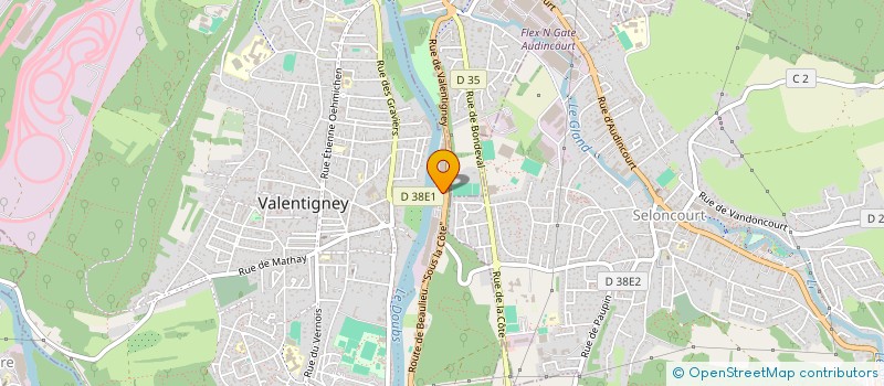 localisation de l'entreprise DE LA LIBERATION  VALENTIGNEY