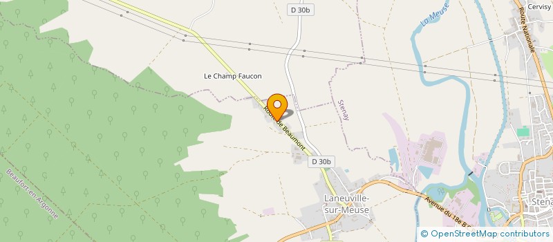 localisation de l'entreprise DE LA LIEUSE à LANEUVILLE-SUR-MEUSE
