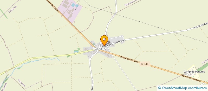 localisation de l'entreprise DE LA LORETTE  PAUVRES