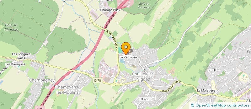 localisation de l'entreprise DE LA LUMIERE POUR SAKTHI  POUILLEY-LES-VIGNES