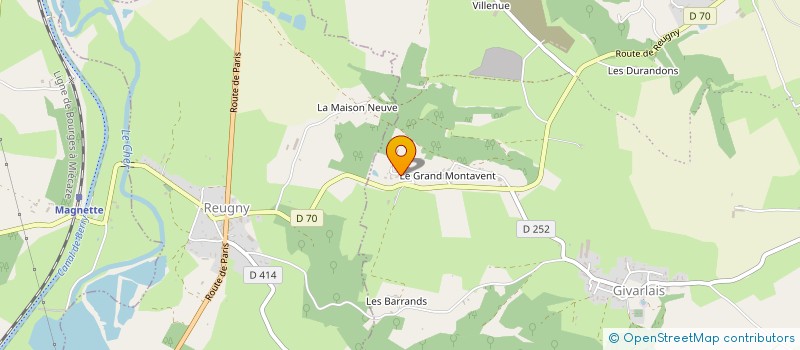 localisation de l'entreprise DE LA LUNE A LA TERRE  HERISSON