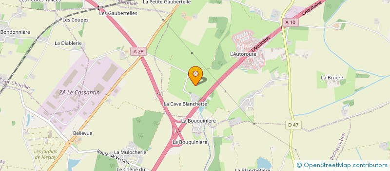 localisation de l'entreprise DE LA LYONNIERE à MONNAIE