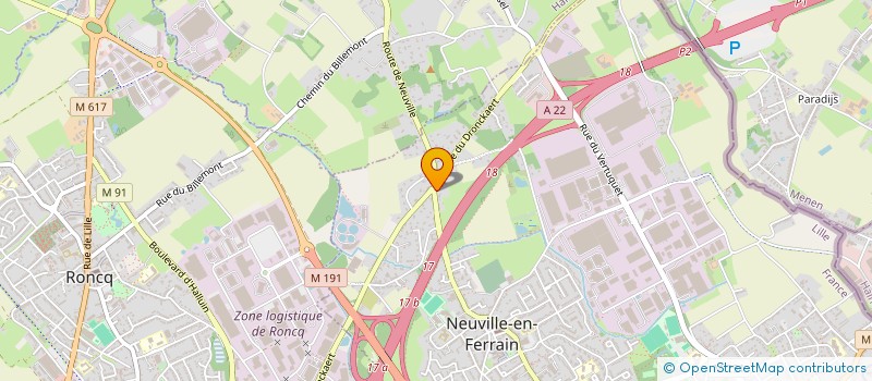 localisation de l'entreprise DE LA LYS à NEUVILLE-EN-FERRAIN