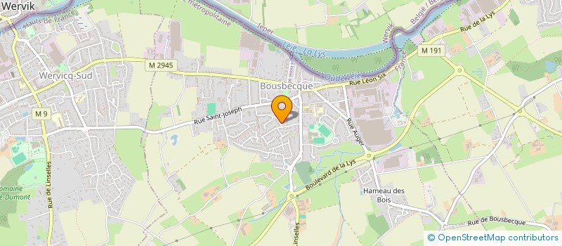localisation de l'entreprise DE LA LYS  BOUSBECQUE