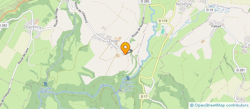 localisation de l'entreprise DE LA MADONE  DOYE