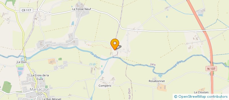 localisation de l'entreprise DE LA MAILLARDAIS  MARSAC-SUR-DON