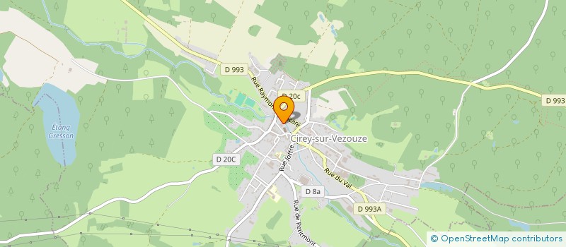 localisation de l'entreprise DE LA MAISON DE SANTE DE LA HAUTE-VEZOUZE  CIREY-SUR-VEZOUZE