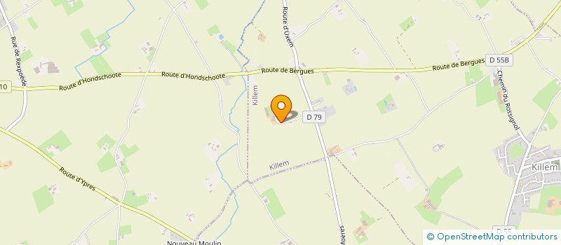 localisation de l'entreprise DE LA MAISON NEUVE  KILLEM