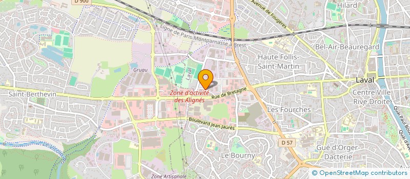 localisation de l'entreprise DE LA MALLE à LAVAL