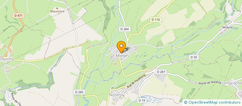 localisation de l'entreprise DE LA MARCHE  MIEGES