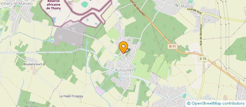 localisation de l'entreprise DE LA MARE AGRAD  AUTOUILLET