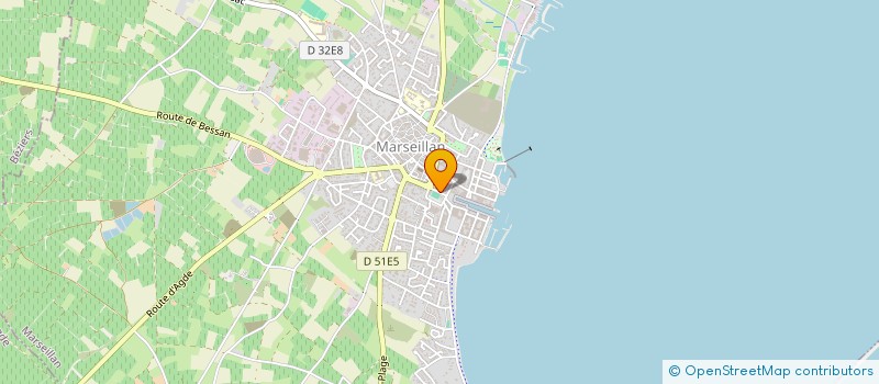 localisation de l'entreprise DE LA MARINE à MARSEILLAN