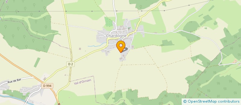 localisation de l'entreprise DE LA MARLIERE à CHARDOGNE