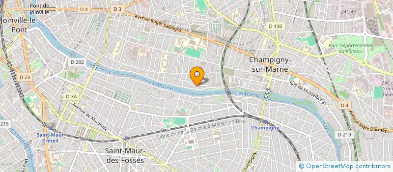 localisation de l'entreprise DE LA MARNE  CHAMPIGNY-SUR-MARNE