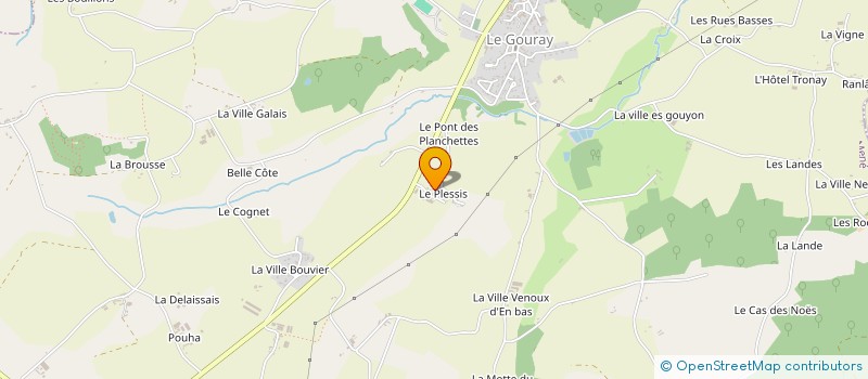 localisation de l'entreprise DE LA MARRONNIERE à LE MENE