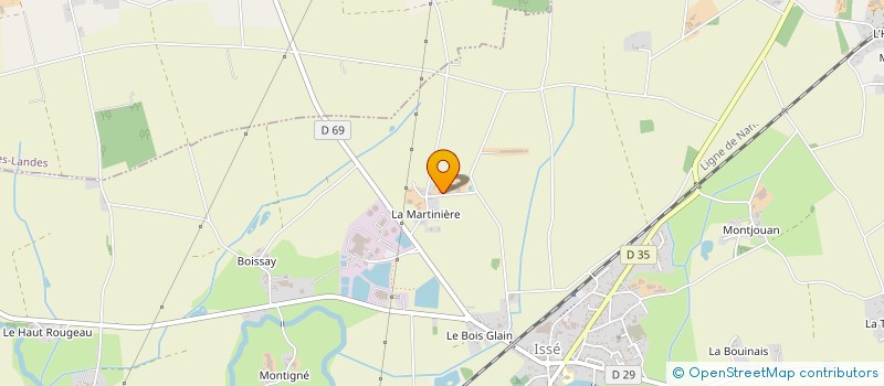 localisation de l'entreprise DE LA MARTINIERE  ISSE