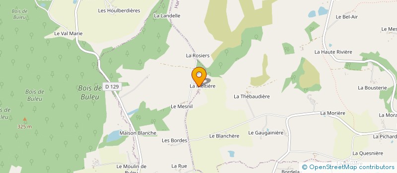 localisation de l'entreprise DE LA MELTIERE à LA CHAPELLE-AU-RIBOUL