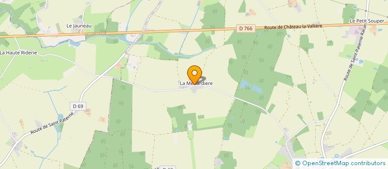 localisation de l'entreprise DE LA MENARDIERE  SONZAY