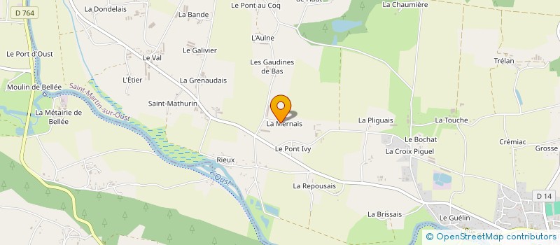 localisation de l'entreprise DE LA MERNAIS à SAINT-MARTIN-SUR-OUST