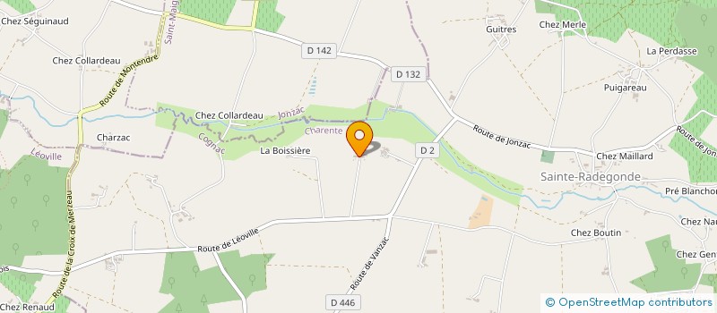 localisation de l'entreprise DE LA METAIRIE NEUVE à BAIGNES-SAINTE-RADEGONDE