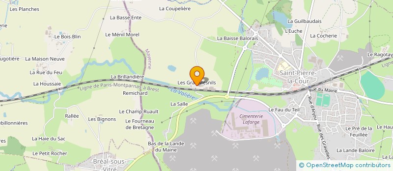 localisation de l'entreprise DE LA MINE  SAINT-PIERRE-LA-COUR