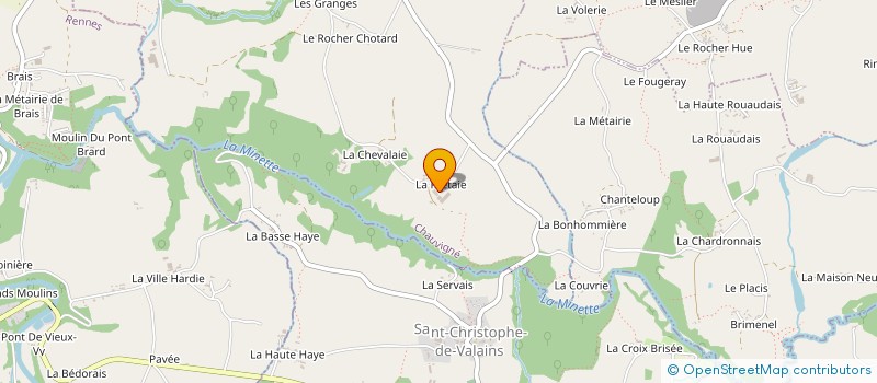 localisation de l'entreprise DE LA MINETTE  CHAUVIGNE