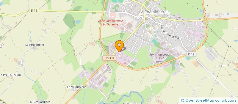 localisation de l'entreprise DE LA MODE  LA CHATAIGNERAIE