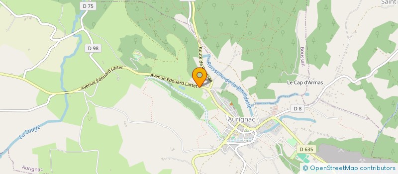 localisation de l'entreprise DE LA MOGA HOLDING  AURIGNAC