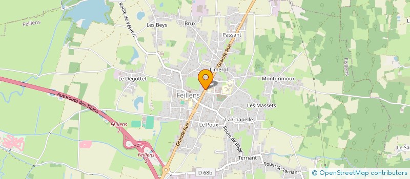 localisation de l'entreprise DE LA MOLANDIERE  FEILLENS