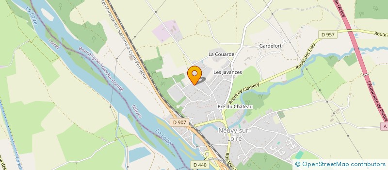 localisation de l'entreprise DE LA MONTAGNE à NEUVY-SUR-LOIRE